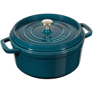 Staub La Cocotte 24 cm / 3,7 l, Rund, La-Mer-Turkis-Blågrøn, Støbejern