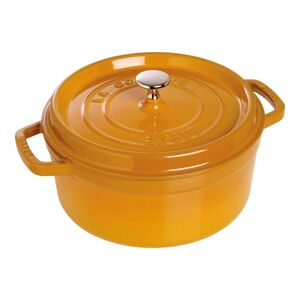 Staub La Cocotte 28 cm / 6,75 l, Rund, Sennep, Støbejern