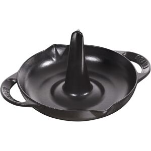 Staub Specialities Kyllingeholder 24 cm, Støbejern, Sort