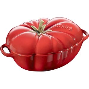 Staub Ceramique Cocotte 16 cm / 500 ml, Tomat, Kirsebærrød, Keramisk