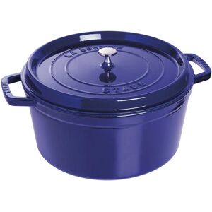 Staub La Cocotte 30 cm / 8,4 l, Rund, Mørk-Blå, Støbejern