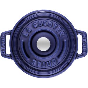 Staub La Cocotte Mini 10 cm, Rund, Mørk-Blå, Støbejern