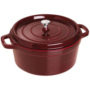 Staub La Cocotte 28 cm / 6,75 l, Rund, Grenadine, Støbejern