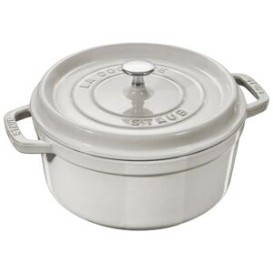 Staub La Cocotte 26 cm / 5,25 l, Rund, White Truffle, Støbejern