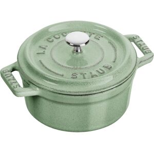 Staub La Cocotte Mini 10 cm, Rund, Salvie, Støbejern