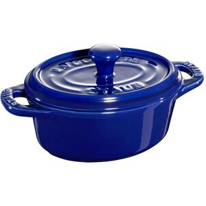 Staub Ceramique Mini Cocotte 11 cm, Oval, Mørk-Blå, Keramisk