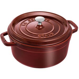 Staub La Cocotte 24 cm / 3,7 l, Rund, Grenadine, Støbejern