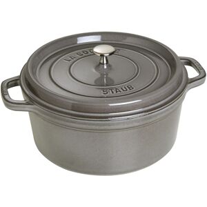 Staub La Cocotte 28 cm / 6,75 l, Rund, Grafitgrå, Støbejern