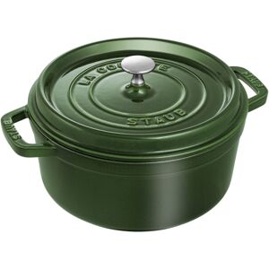 Staub La Cocotte 24 cm / 3,7 l, Rund, Basilikum-Grøn, Støbejern