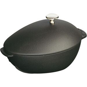 Staub Specialities Muslingegryde 25 cm, Støbejern, Sort