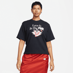 Nike Sportswear-T-shirt med firkantet snit til kvinder - sort sort XS (EU 32-34)