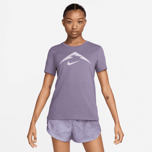 Nike Trail Dri-FIT-T-shirt til kvinder - lilla lilla S (EU 36-38)