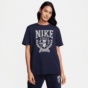 Nike Sportswear-T-shirt til kvinder - blå blå XL (EU 48-50)