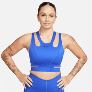 Nike FutureMove-sports-bh uden indlæg og med stropper og let støtte til kvinder - blå blå XL