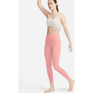 Nike Zenvy-leggings i 7/8-længde med høj talje og let støtte til kvinder - Pink Pink L (EU 44-46)