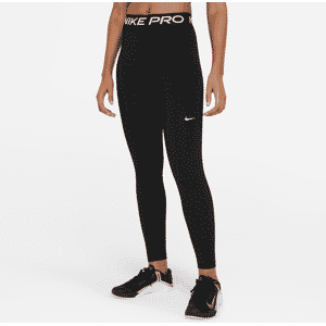 Nike Pro-leggings med mesh-paneler og mellemhøj talje til kvinder - sort sort S (EU 36-38)