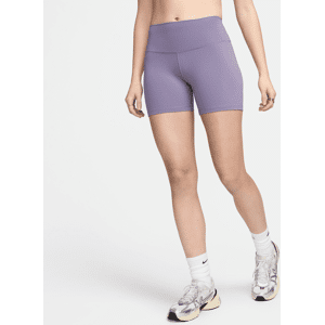 Nike One-cykelshorts med høj talje til kvinder (13 cm) - lilla lilla M (EU 40-42)