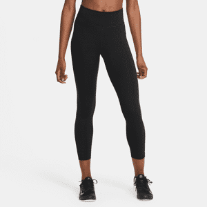 Nike One-7/8-leggings med mellemhøj talje og meshpanel til kvinder - sort sort XS (EU 32-34)