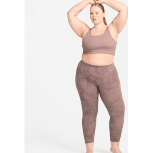 Nike Zenvy Tie-Dye-leggings i 7/8-længde med høj talje og let støtte til kvinder (plus size) - lilla lilla 2X