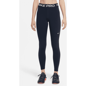 Nike Pro-leggings med mesh-paneler og mellemhøj talje til kvinder - blå blå XS (EU 32-34)