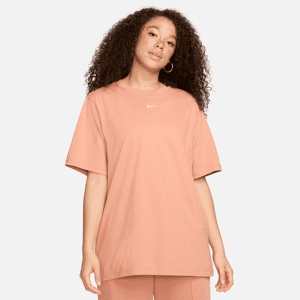 Nike Sportswear Essential-T-shirt til kvinder - brun brun M (EU 40-42)