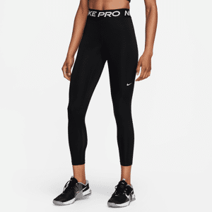 Nike Pro 365 7/8-leggings med mellemhøj talje til kvinder - sort sort XS (EU 32-34)