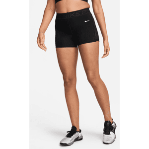 Nike Pro-shorts med mellemhøj talje (8 cm) og mesh-paneler til kvinder - sort sort L (EU 44-46)