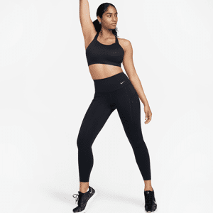 Nike Go-leggings i 7/8-længde med høj talje, Therma-FIT og lommer til kvinder - sort sort XS (EU 32-34)