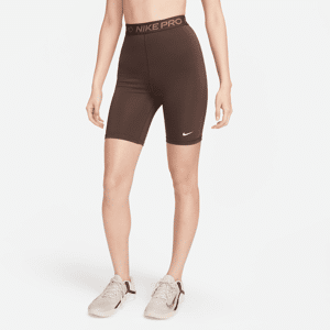 Nike Pro 365-shorts (18 cm) med høj talje til kvinder - brun brun M (EU 40-42)