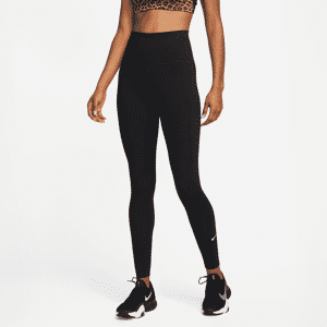 Højtaljede Nike One-leggings til kvinder - sort sort XS (EU 32-34)