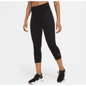 Nike One-capri-leggings med mellemhøj talje til kvinder - sort sort S (EU 36-38)