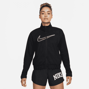 Nike Dri-FIT Swoosh Run-løbejakke til kvinder - sort sort L (EU 44-46)