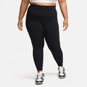 Nike One-leggings med høj talje og fuld længde til kvinder (plus size) - sort sort 1X