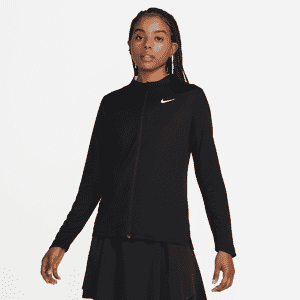 Nike Dri-FIT UV Advantage-overdel med lynlås til kvinder - sort sort L (EU 44-46)