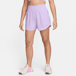 Nike One Dri-FIT-shorts med indershorts (7,5 cm) og ultrahøj talje til kvinder - lilla lilla S (EU 36-38)