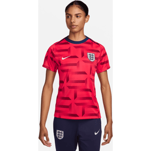 England Academy Pro Nike Dri-FIT Pre-Match-fodboldtrøje med korte ærmer til kvinder - rød rød S (EU 36-38)