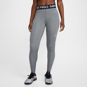 Nike Pro-leggings med mesh-paneler og mellemhøj talje til kvinder - grå grå XS (EU 32-34)