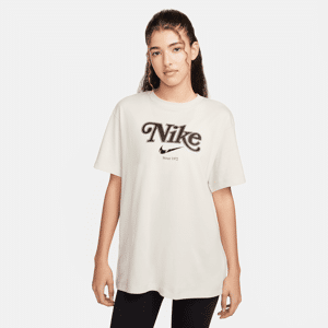 Nike Sportswear-T-shirt til kvinder - grå grå XS (EU 32-34)