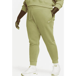 Nike Sportswear Phoenix Fleece-joggers med høj talje til kvinder (plus size) - grøn grøn 3X