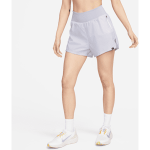 Nike Run Division-2-i-1-shorts med reflekterende design og mellemhøj talje (8 cm) til kvinder - lilla lilla XL (EU 48-50)