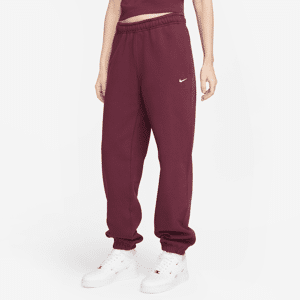 Nike Solo Swoosh-fleecebukser til kvinder - rød rød XS (EU 32-34)