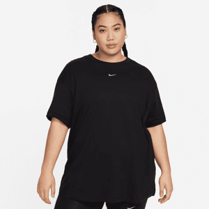 Nike Sportswear Essential-T-shirt til kvinder (plus size) - sort sort 4X