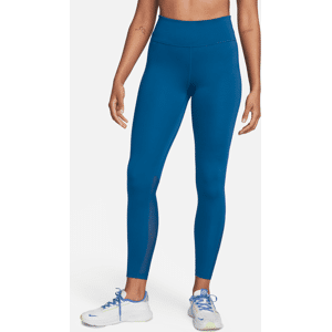 Nike One-7/8-leggings med mellemhøj talje og meshpanel til kvinder - blå blå M (EU 40-42)