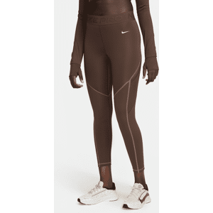 Nike Pro 7/8-leggings med mellemhøj talje og lommer til kvinder - brun brun XS (EU 32-34)