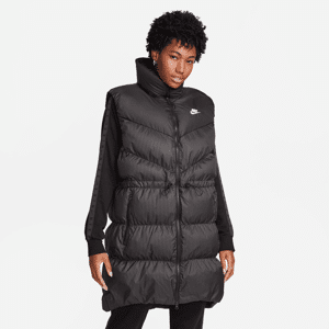 Løstsiddende, lang Nike Sportswear Windpuffer Therma-FIT-dynevest til kvinder - sort sort L (EU 44-46)