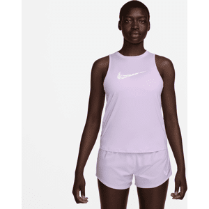 Nike One-løbetanktop med grafik til kvinder - lilla lilla L (EU 44-46)