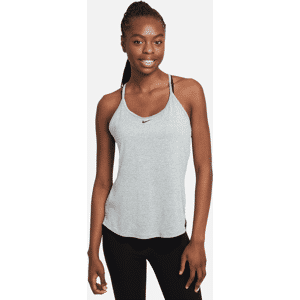 Nike Dri-FIT One Elastika-tanktop i standardpasform til kvinder - grå grå M (EU 40-42)