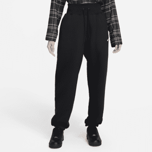 Overdimensionerede Nike Sportswear Phoenix Fleece-sweatpants med høj talje til kvinder - sort sort S (EU 36-38)