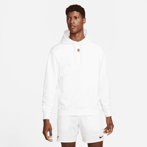 NikeCourt-tennishættetrøje i fleece til mænd - hvid hvid XXL