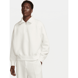 Nike Tech Fleece Reimagined-overdel med 1/2-lynlås til mænd - hvid hvid XXL